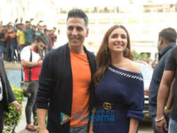 Akshay Kumar and Parineeti Chopra snapped during Kesari promotions in Delhi
