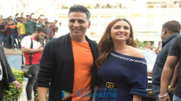 Akshay Kumar and Parineeti Chopra snapped during Kesari promotions in Delhi