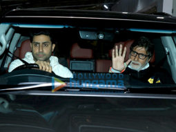 Amitabh Bachchan, Abhishek Bachchan and Shweta Bachchan spotted at Sunny Super Sound in Juhu