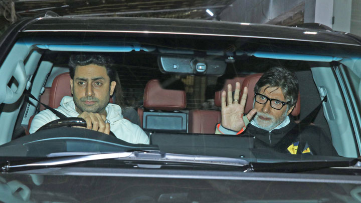 Amitabh Bachchan, Abhishek Bachchan & others at Special Screening of Badla