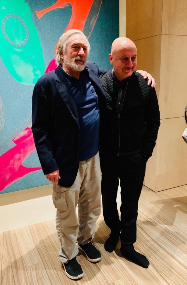 Anupam Kher rings in his birthday with Hollywood legend Robert DeNiro in New York Anupam Kher rings in his birthday with Hollywood legend Robert DeNiro in New York