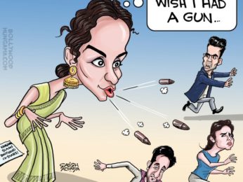 Bollywood Toons: Kangana Ranaut slams her co-stars for being apolitical!