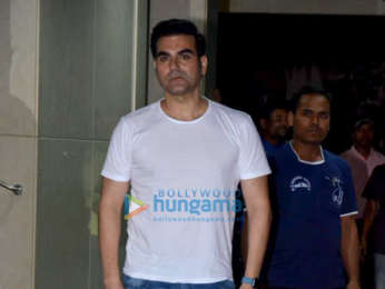 Celebs grace the party of Celebrity Cricket League at Sohail Khan's residence in Bandra