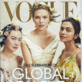 Deepika Padukone stuns as a boho girl in her first Vogue international cover with Avengers - Endgame star Scarlett Johansson and South Korean actress Doona Bae
