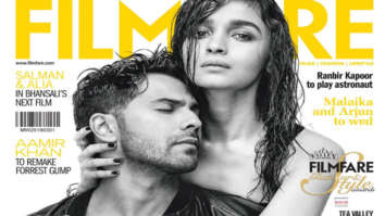 Varun Dhawan and Alia Bhatt on the cover of Filmfare, Apr 2019