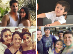 Holi 2019 Special: Varun Dhawan, Natasha Dalal, Madhuri Dixit, Nora Fatehi, Kajol, Taimur Ali Khan celebrate festival of colours