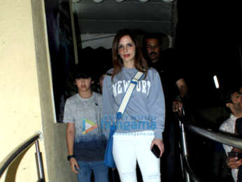 Hrithik Roshan, Sussanne Khan and family spotted in PVR, Juhu