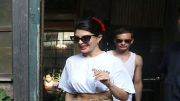 Jacqueline Fernandez spotted at Pali Village Cafe in Bandra