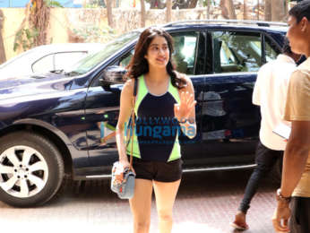 Janhvi Kapoor snapped at the gym