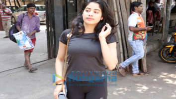 Janhvi Kapoor spotted outside the gym in Khar