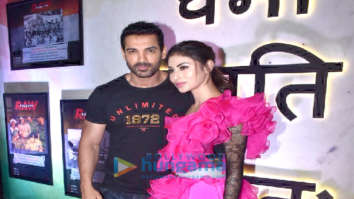 John Abraham and Mouni Roy snapped at the trailer launch of ‘Romeo Akbar Walter’