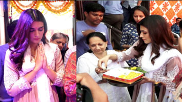 Kriti Sanon SERVING Prasad outside Shiv Temple | MahaShivratri
