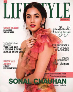 Sonal Chauhan on the cover of Lifestyle, Mar 2019