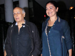 Mahesh Bhatt and Pooja Bhatt spotted at Soho House in Juhu