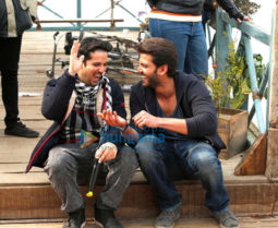 on the sets of the movie Notebook