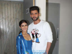 Pranutan Bahl and Zaheer Iqbal snapped during Notebook promotions