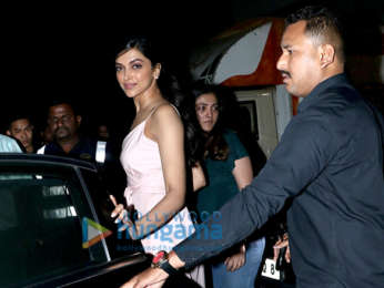 Ranbir Kapoor and Deepika Padukone snapped a post show at NSCI, Worli