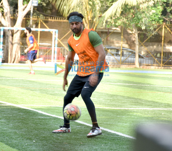 ranbir kapoor and ishaan khatter snapped during a football match 2