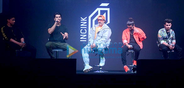 ranveer singh snapped attending the launch of his music record label incink 1