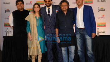 Ranveer Singh snapped during Filmfare 2019 press conference