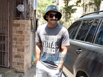 Ranveer Singh snapped outside a recording studio