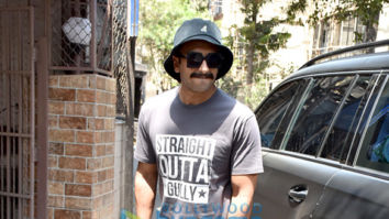 Ranveer Singh snapped outside a recording studio