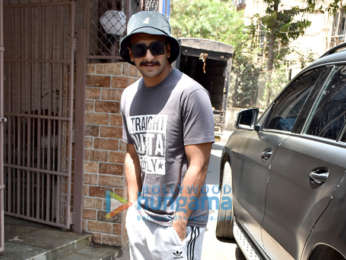 Ranveer Singh snapped outside a recording studio