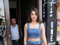 Rhea Chakraborty, Shilpa Shetty and Shamita Shetty snapped at Bastian in Bandra