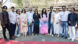 on the sets of the movie Sab Kushal Mangal