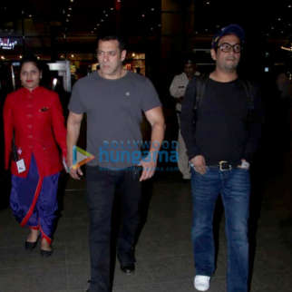 Salman Khan and Huma Qureshi snapped at the airport