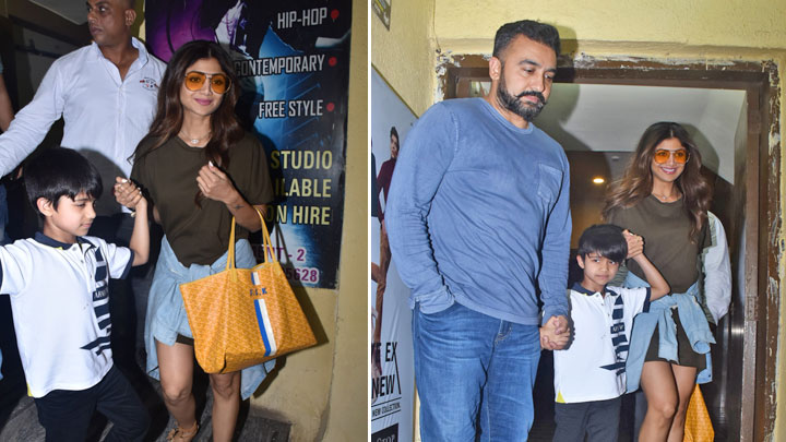 Shilpa Shetty SPOTTED with family at PVR, Juhu