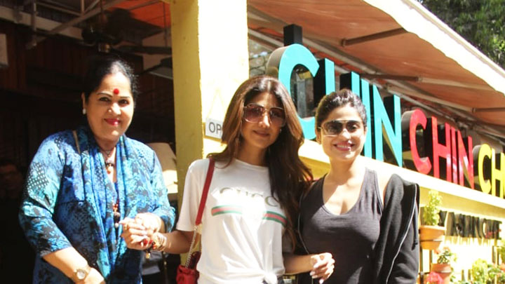 Shilpa Shetty and Shamita Shetty SPOTTED at Chin Chin Chu Restaurant, Juhu