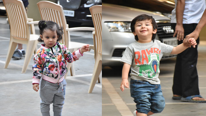 Taimur Ali Khan and Soha Ali Khan Daughter Inaaya Naumi SPOTTED at Bandra