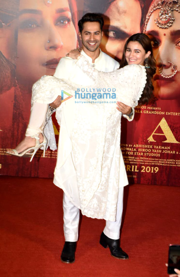 team of kalank snapped at the teaser launch at pvr juhu 9