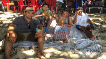 on the sets of the movie The Sky Is Pink