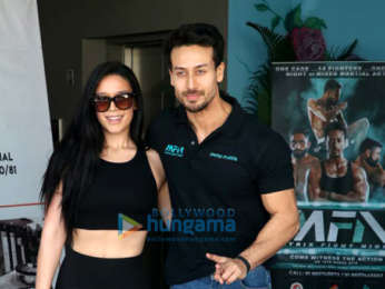 Tiger Shroff and Krishna Shroff promote Matrix Fight Night at MMA Matrix in Bandra