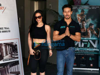 Tiger Shroff and Krishna Shroff promote Matrix Fight Night at MMA Matrix in Bandra