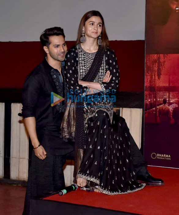 varun dhawan and alia bhatt snapped at the song launch of first class from kalank 8