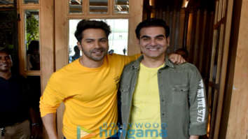 Varun Dhawan snapped at the shoot of Arbaaz Khan’s chat show Pinch
