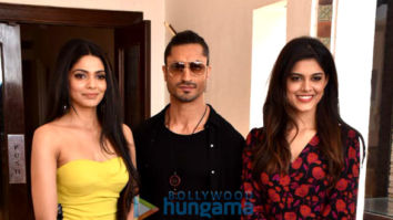 Vidyut Jammwal, Pooja Sawant and Asha Bhatt snapped during Junglee promotions