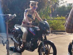 Kangana Ranaut sporting the badass cop look on the sets of Mental Hai Kya leaves everyone stumped! [See photos]