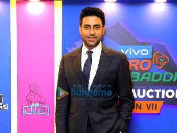 Abhishek Bachchan attend the VIVO Pro Kabaddi Auctions Season VII