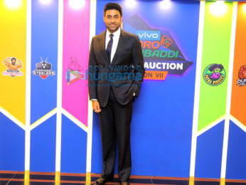 Abhishek Bachchan attend the VIVO Pro Kabaddi Auctions Season VII