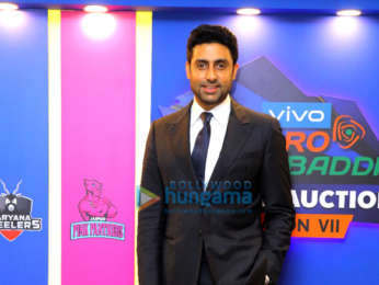 Abhishek Bachchan attend the VIVO Pro Kabaddi Auctions Season VII