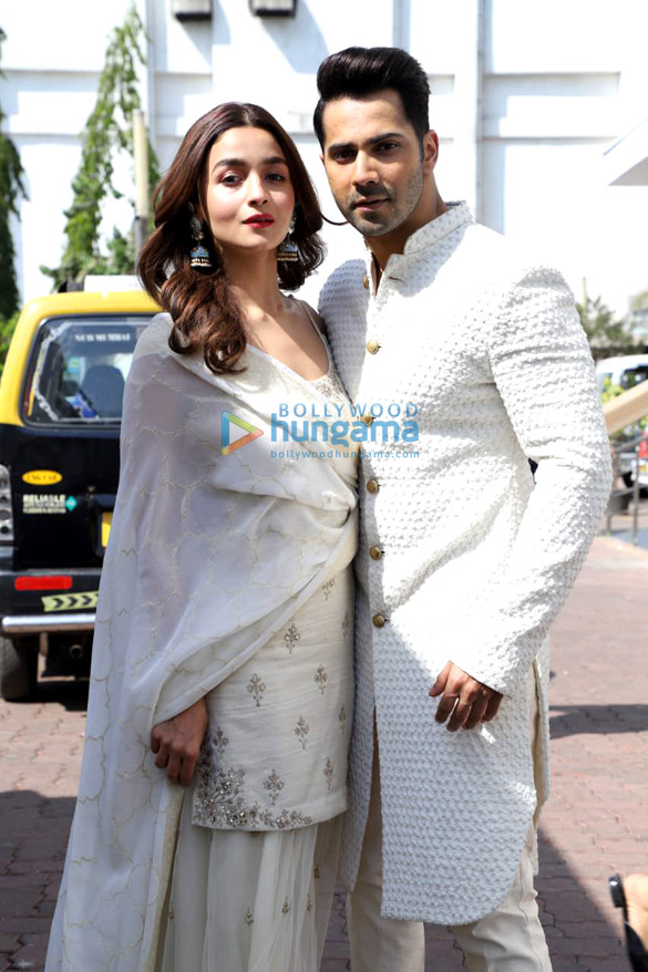 Alia Bhatt and Varun Dhawan snapped on the sets of Voice Of India