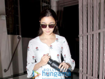 Alia Bhatt spotted at a dubbing studio in Bandra