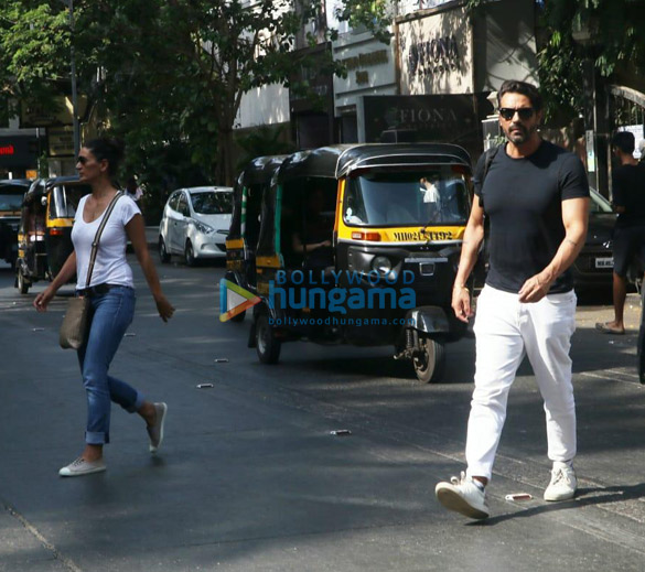 Arjun Rampal and Mehr Jesia spotted at Standard Chartered Bank in Bandra