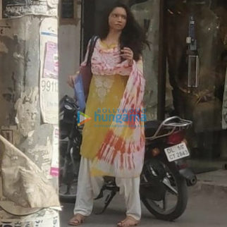 on the sets of the movie Chhapaak
