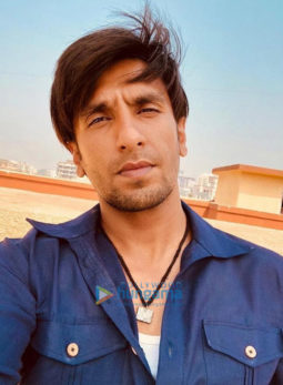 on the sets of the movie Gully Boy