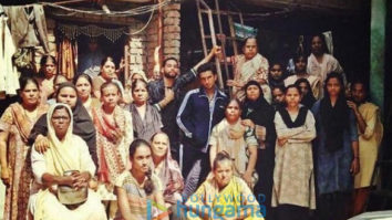 on the sets of the movie Gully Boy